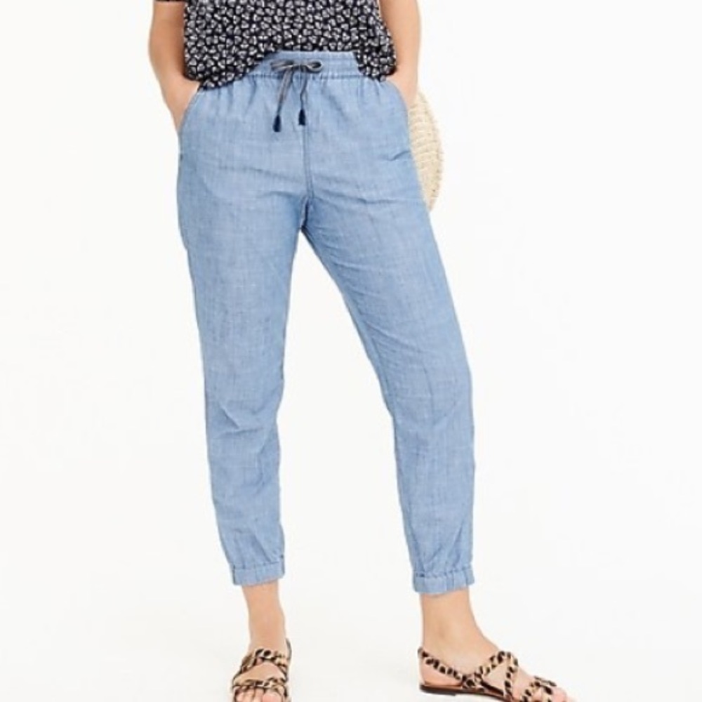 JCrew Point Sur Denim Joggers - Size 4